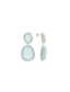 Lott Earrings Pendant Earring Double M - Shiny Frosty Blue