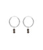 MIAB Earrings - Rounds Moss silver