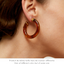 Gas Bijoux Earrings Caftan Hoop Small Grey