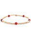 PScallme Bracelet Dot 5 Bordeaux Red