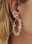 Anna + Nina Flower Crown Hoop Oorbellen