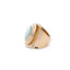 PScallme Ring Flat Stone Blue Aqua