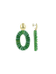 Lott Oorbellen Open Oval Tube Beads Bright Green