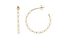 Lott Earrings Hoop With Glass Stones Pearl