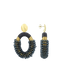 Lott Earrings Combi Oval M - Elemental Blue