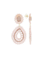 Lott Earrings Double Drop S/L - Crystal Pink
