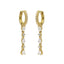 Karma Earrings Hinged Hoops MASY Chain