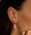 MIAB Earrings - Rounds tube pink silver