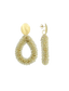 Lott Earrings Drop L - Ice Gold