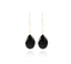 Lott Earrings Drop L Black Quartz