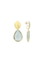 Lott Earrings Framed Drop L - Frosty Grey