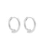 MIAB Earrings - Overlined Click silver