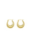 EARRINGS STRIPED HOOPS