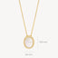 Blush necklace 14k gold 3154YMP