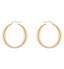 Anna + Nina Sculpted Plain Hoop Earrings