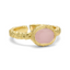 Pure by Nat Ring Oval Pink Quartz