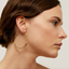 Gas Bijoux Earrings Zizanie Strass Hoop