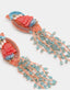 Olivia Dar Oorbellen Kingfisher Pink Turquoise