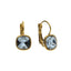 Camps & Camps Square Denim Blue Earrings