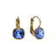 Camps & Camps Square Clear Blue Earrings