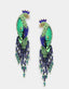 Olivia Dar Earrings Peacock Blue Green
