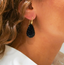 Lott Earrings Cone S Black Hook