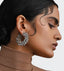 Olivia Dar Earrings Flower Hoops Small Silver
