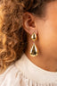 Lott Earrings Hollowed Double Drop
