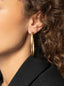 Lott Classic Earrings Creole Oval Brushed