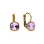 Camps & Camps Square Violet Earrings