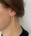 Lott Earrings Oval Tube Chain