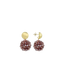 Lott Earrings Globe S Raw - Metallic Violet