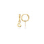 Blush earring 14k gold 9057YGO