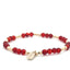 PScallme Bracelet Three 3 Bordeaux Red