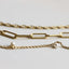 Karma Armband Plain Round Square Chain