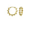 OORBELLEN KARMA HINGED DIAMOND SPIKE HOOP