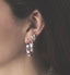 Anna + Nina Large Beloved Mauve Hoop Earrings
