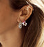 Anna Nina Earrings Garland Stamped Hoop
