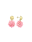 Lott Earrings Sequin Flower Globe S Fondant Pink
