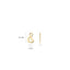 Blush earring 14k gold 9057YGO
