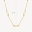 Blush necklace 14k gold 3102YGO