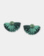 Olivia Dar Earrings Marigold Dark Green