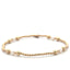 Four split pearl gold coloured