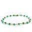 Mix 3 green 2mm gold coloured