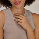 Blush Ring Zirkonia in schakelvorm 14k Bicolor Goud 1256BZI