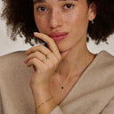 Blush Ring Groene Agaat en Zirkonia 14k Goud 1266YGA