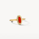 Blush Ring Rode Agaat en Zirkonia 14k Goud 1266YRA