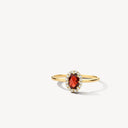 Blush Ring Mozambique Granaat en Zirkonia 14k Goud 1271YGA
