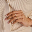 Blush Ring Zirkonia in gladomzetting 14k Goud 1273YZI