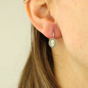 Oorbellen Camps & Camps Rope Cameo Blanc
